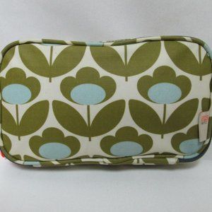 Orla Kiely ETC Make-Up Bag Pouch 2 compartments Zip top Coated Canvas Floral